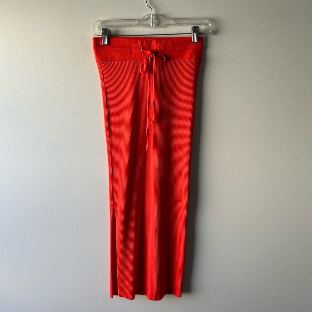 The Range orange ribbed skirt